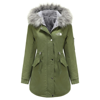 The Noqdfrth Face-Veste en velours et résistant au froid pour femme